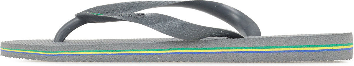 Havaianas: Grey Brazil Flip Flops - 2