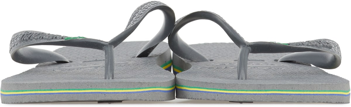 Havaianas: Grey Brazil Flip Flops - 3