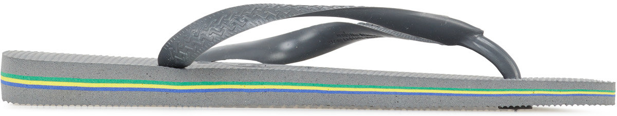 Havaianas: Grey Brazil Flip Flops - 4