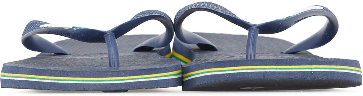 Havaianas: Blue Brazil Logo Flip Flops - 3