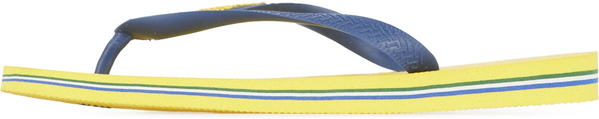 Havaianas: Yellow Brazil Logo Flip Flops - 2