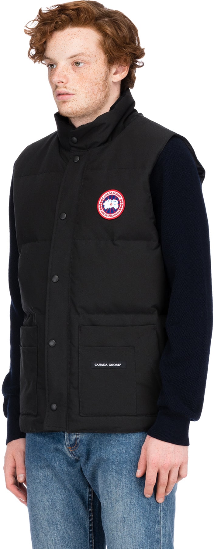 Canada Goose: Noir Gilet Freestyle Crew Noir - 2