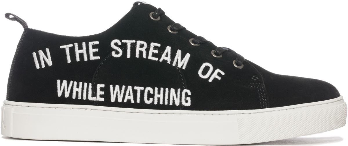 McQ Alexander McQueen: Black Chris Lace Up Split Suede - 1