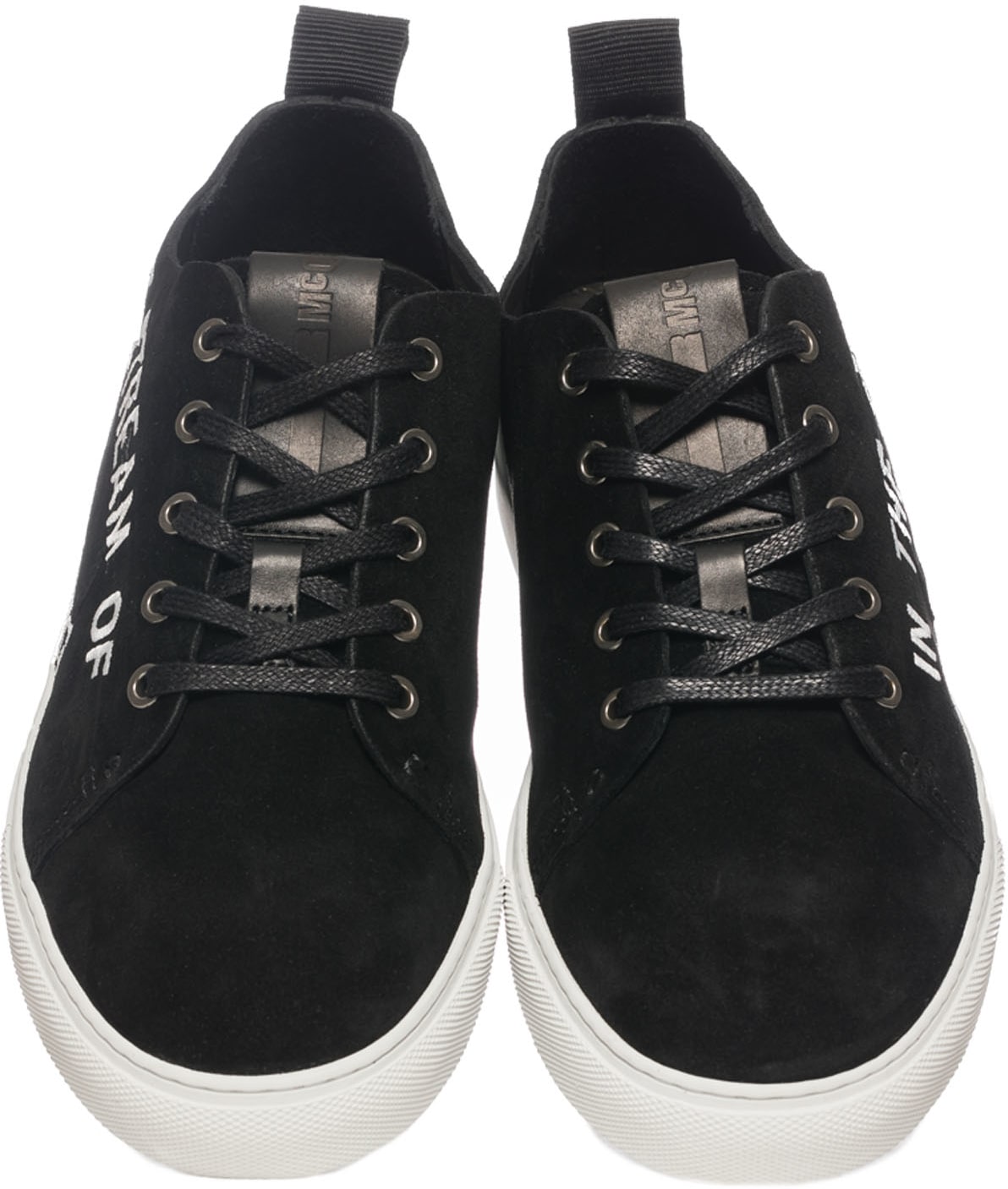 McQ Alexander McQueen: Black Chris Lace Up Split Suede - 4