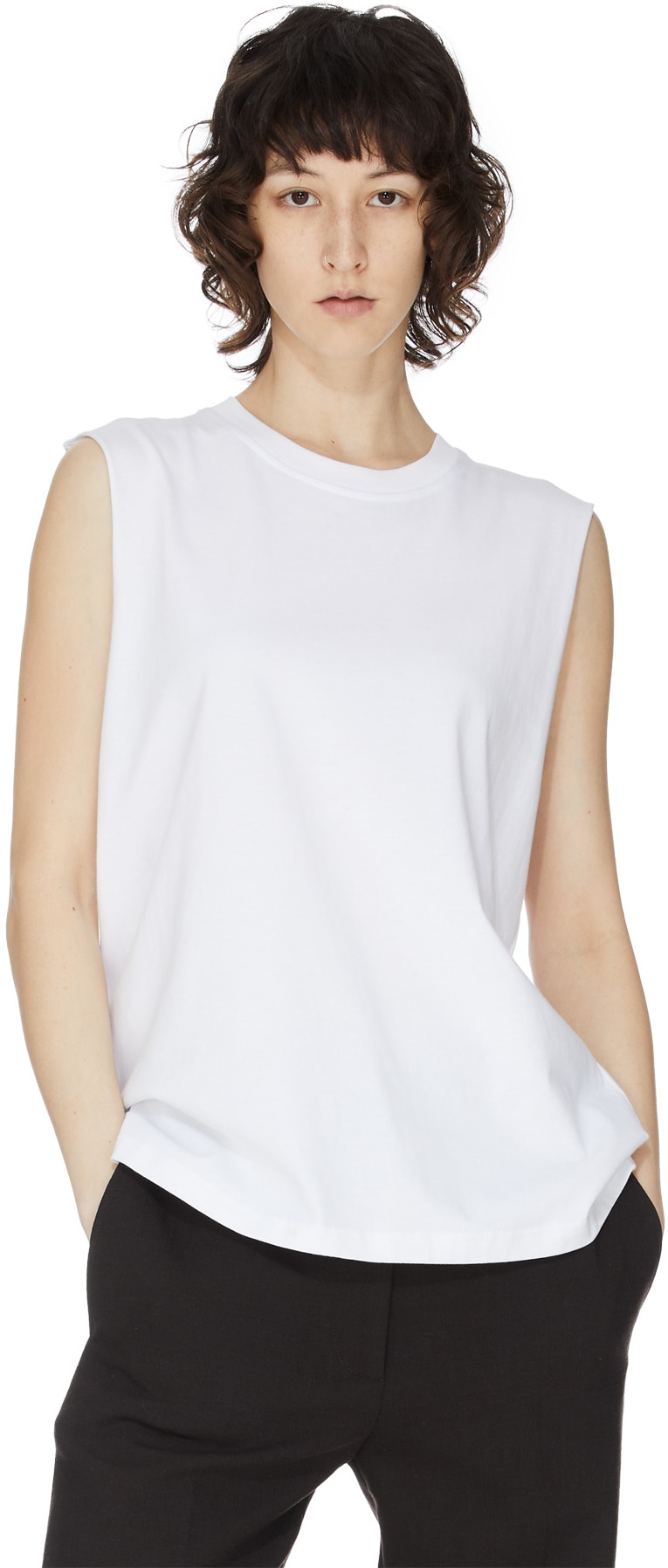 McQ Alexander McQueen: Blanc Camisole Blanc - 3