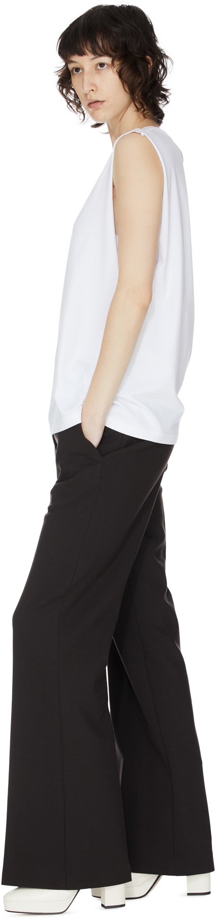 McQ Alexander McQueen: Blanc Camisole Blanc - 4