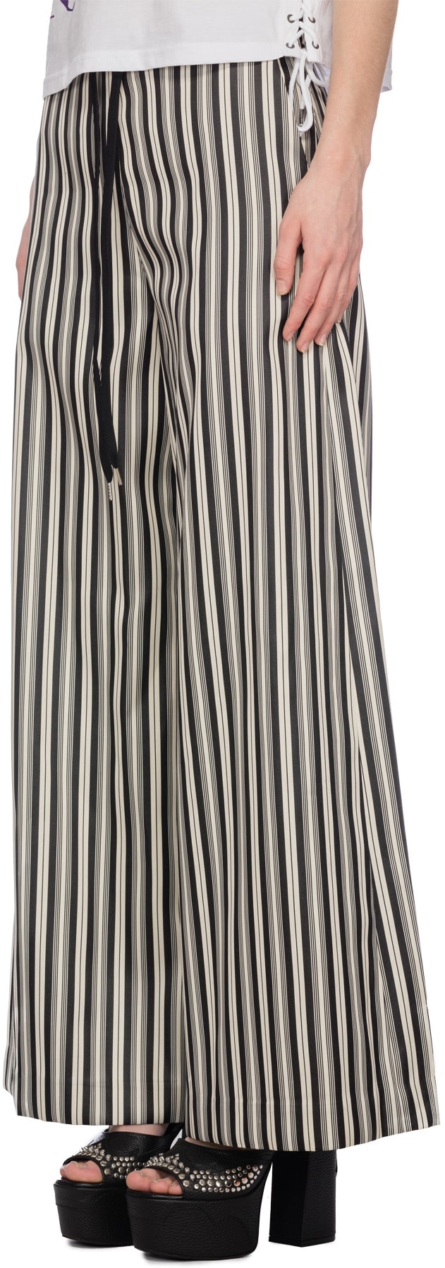 McQ Alexander McQueen: Multicolor Striped Super Kick Flare Pants - 2
