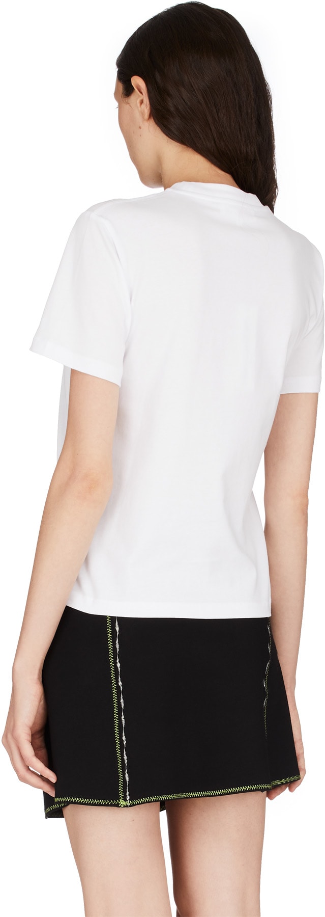 McQ Alexander McQueen: White Hyper Repeat Logo T-Shirt - 3