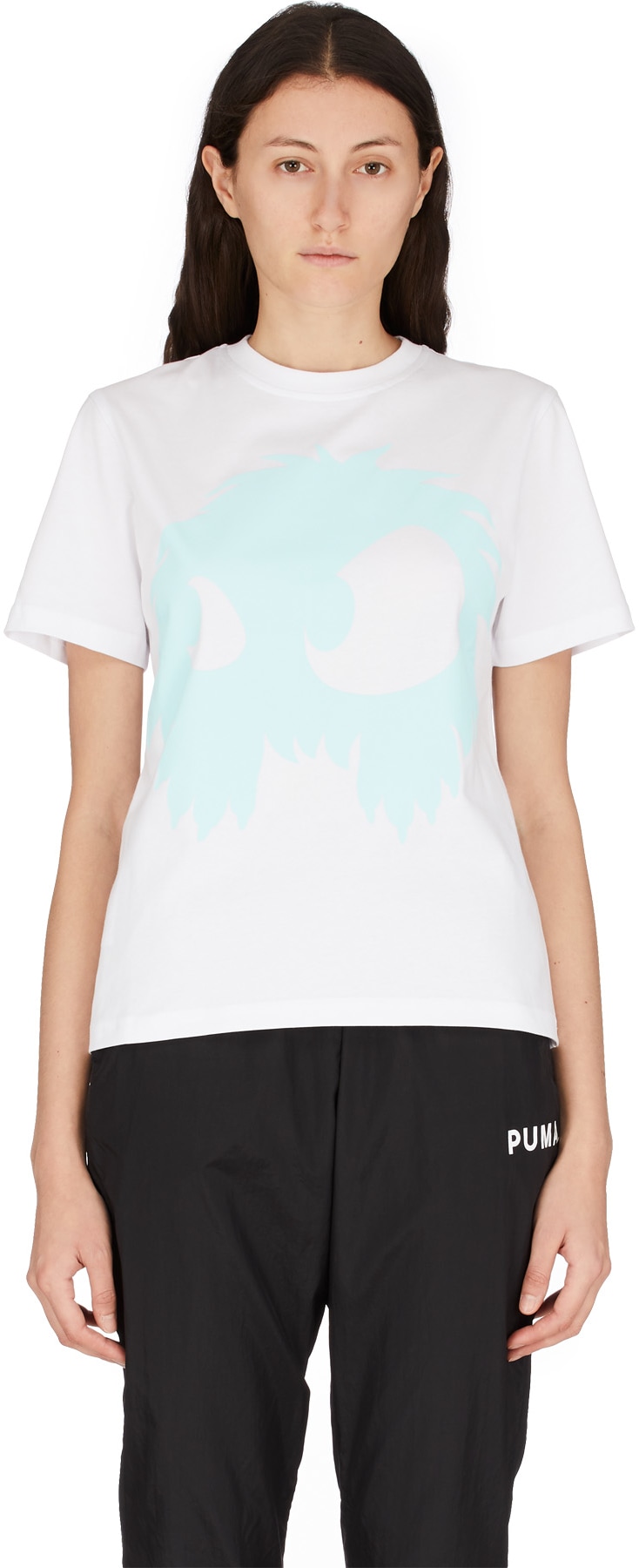 McQ Alexander McQueen: White Chester Monster T-Shirt - 1
