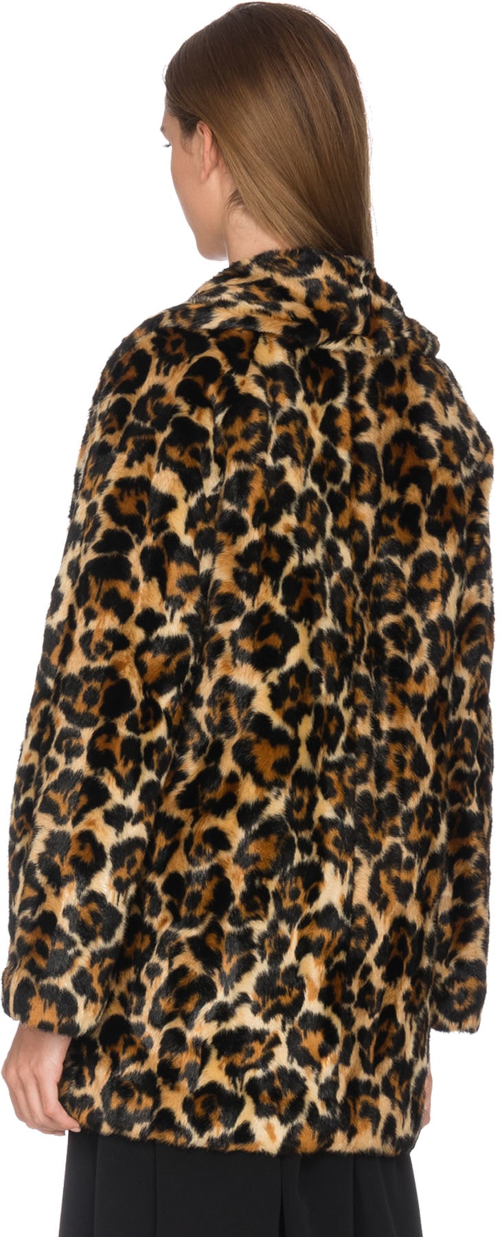 McQ Alexander McQueen: Multicolor Leopard Faux Fur Coat - 3
