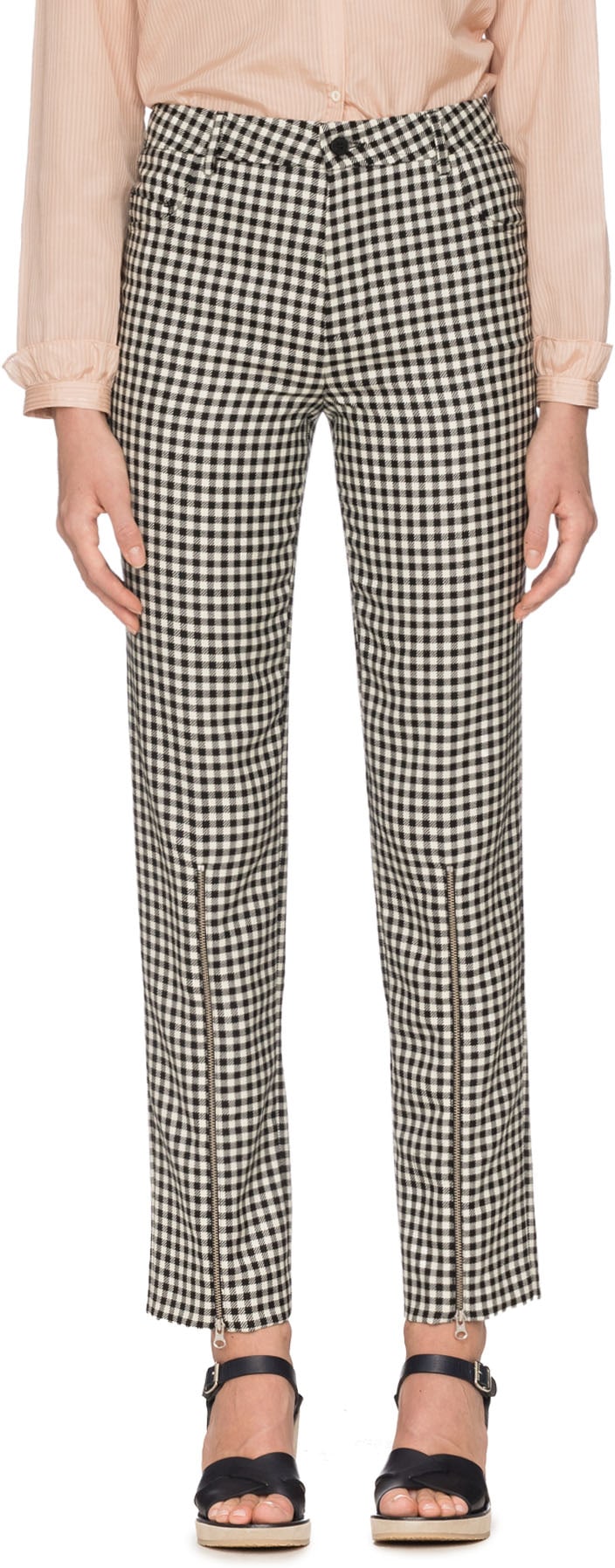 McQ Alexander McQueen: Multicolores Pantalons Gingham Punk Multicolores - 1
