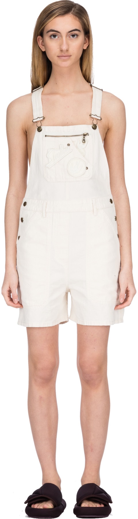 McQ Alexander McQueen: White Swallow Skater Badge Overalls - 1
