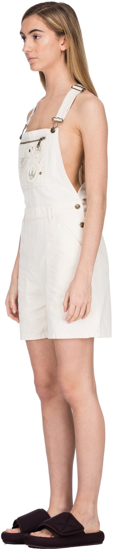 McQ Alexander McQueen: White Swallow Skater Badge Overalls - 2