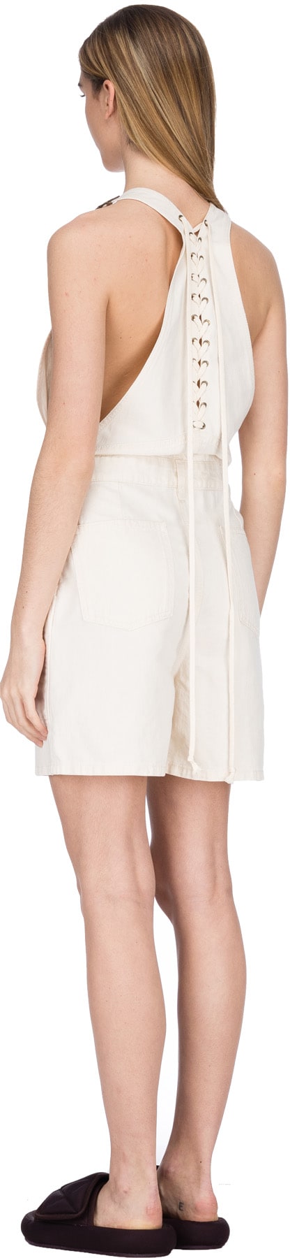 McQ Alexander McQueen: White Swallow Skater Badge Overalls - 3