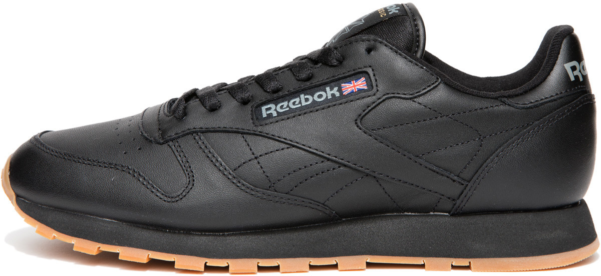 Reebok: Noir Chaussures Classique Cuir Noir - 2