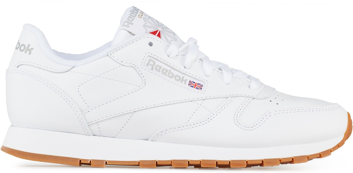 Reebok: Blanc Classique Cuir Blanc - 1