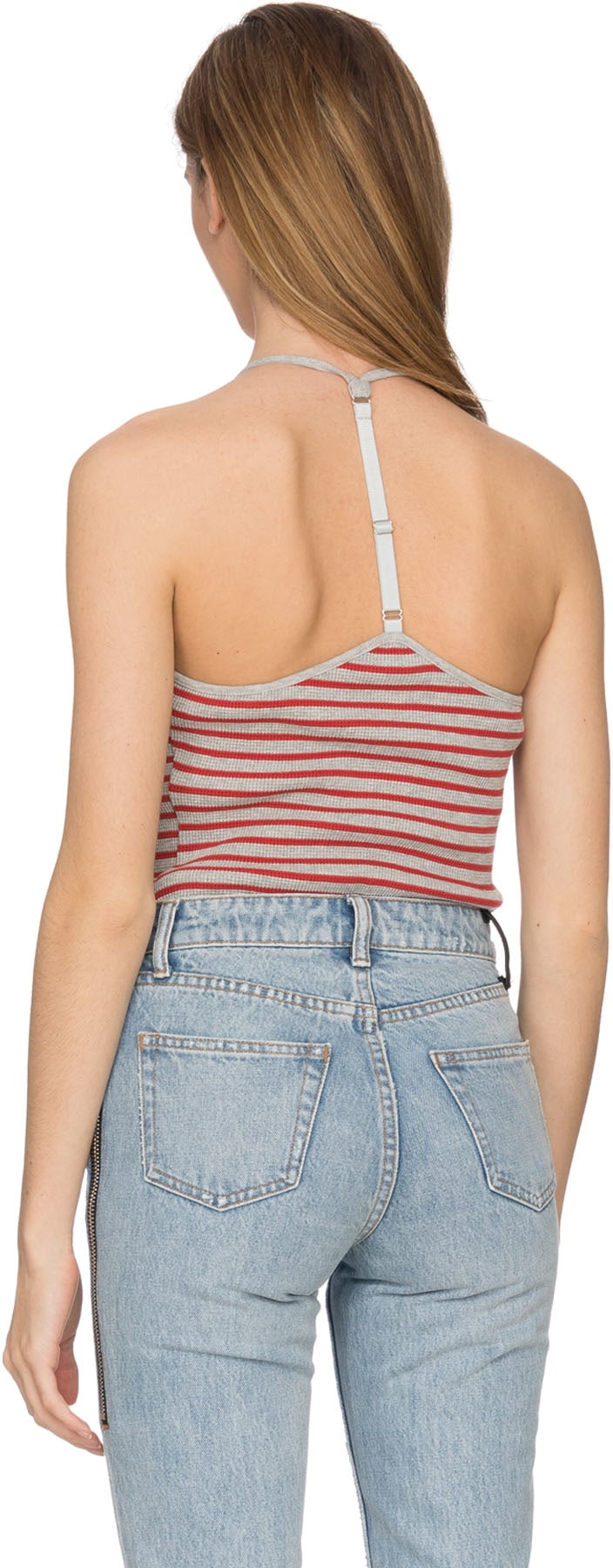 alexanderwang.t: Multicolor Striped Bodysuit - 6