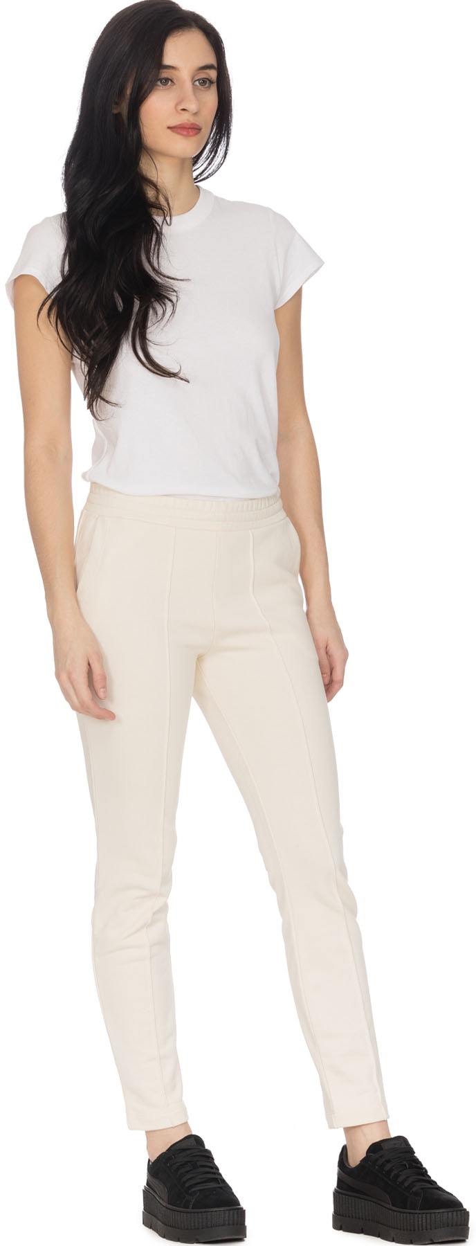 alexanderwang.t: White Terry Pull On Leggings - 4