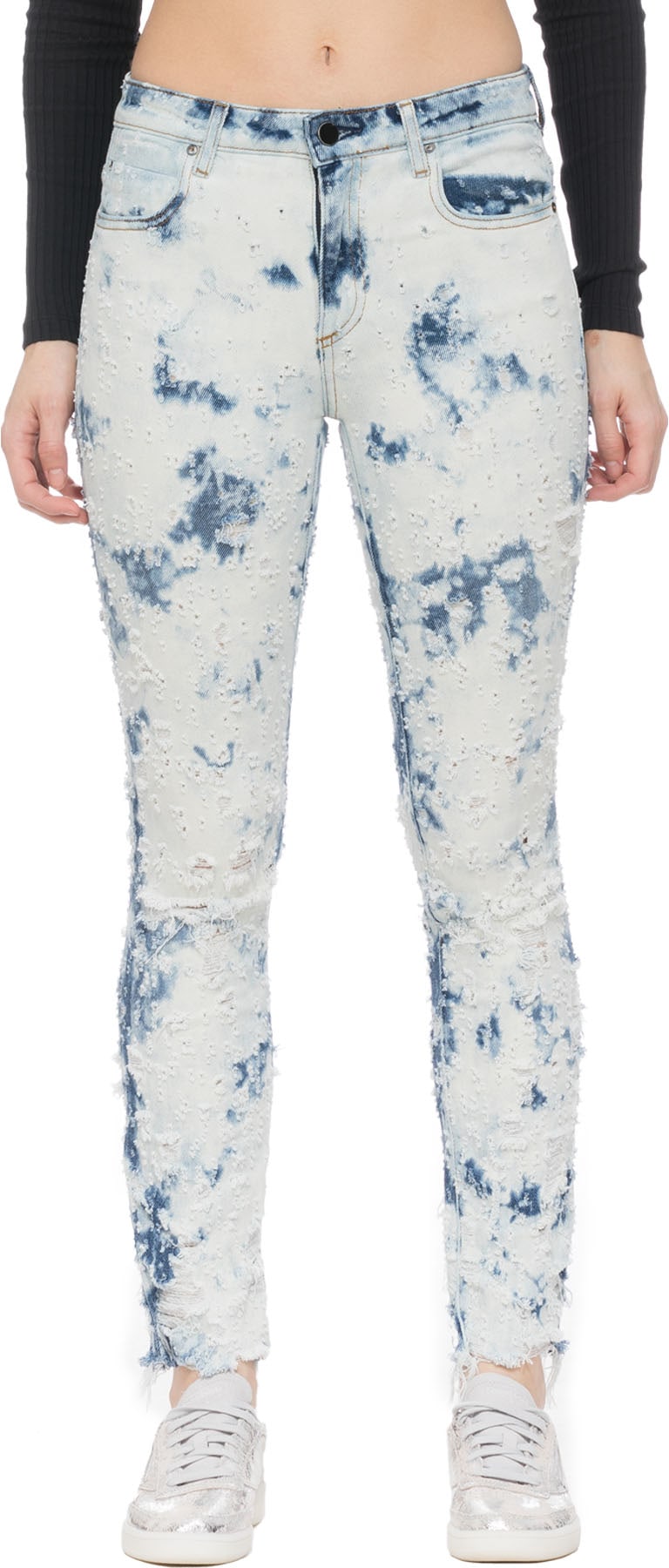 alexanderwang.t: Blue Whiplash Destroyed Skinny - 1