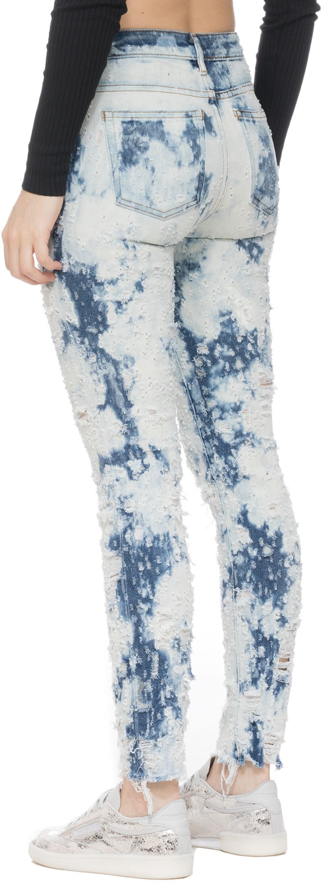 alexanderwang.t: Blue Whiplash Destroyed Skinny - 3