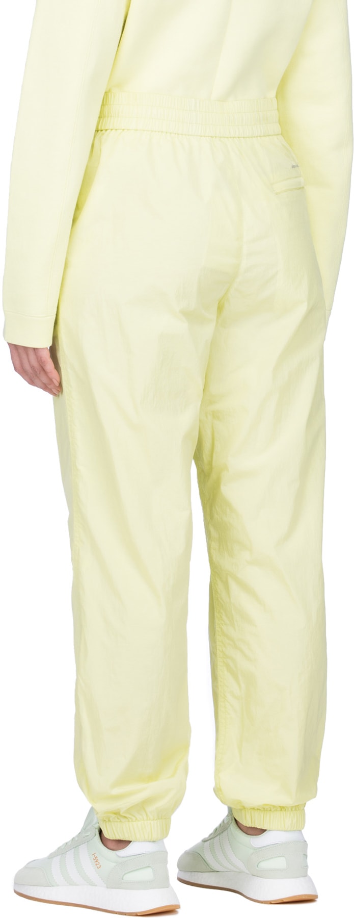alexanderwang.t: Yellow Washed Nylon Pants - 3