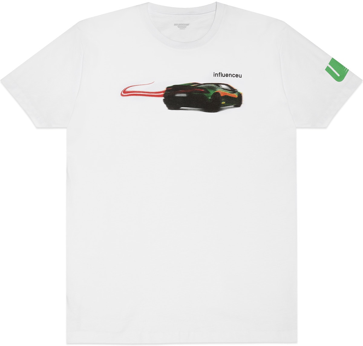 influenceu: White Lambo T-Shirt - 1