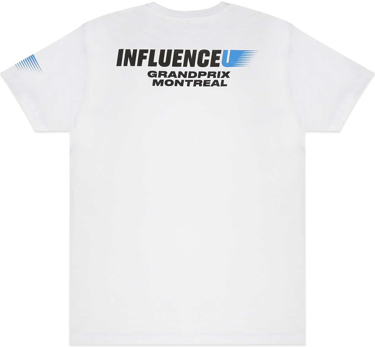 influenceu: White Racer Logo T-Shirt - 2