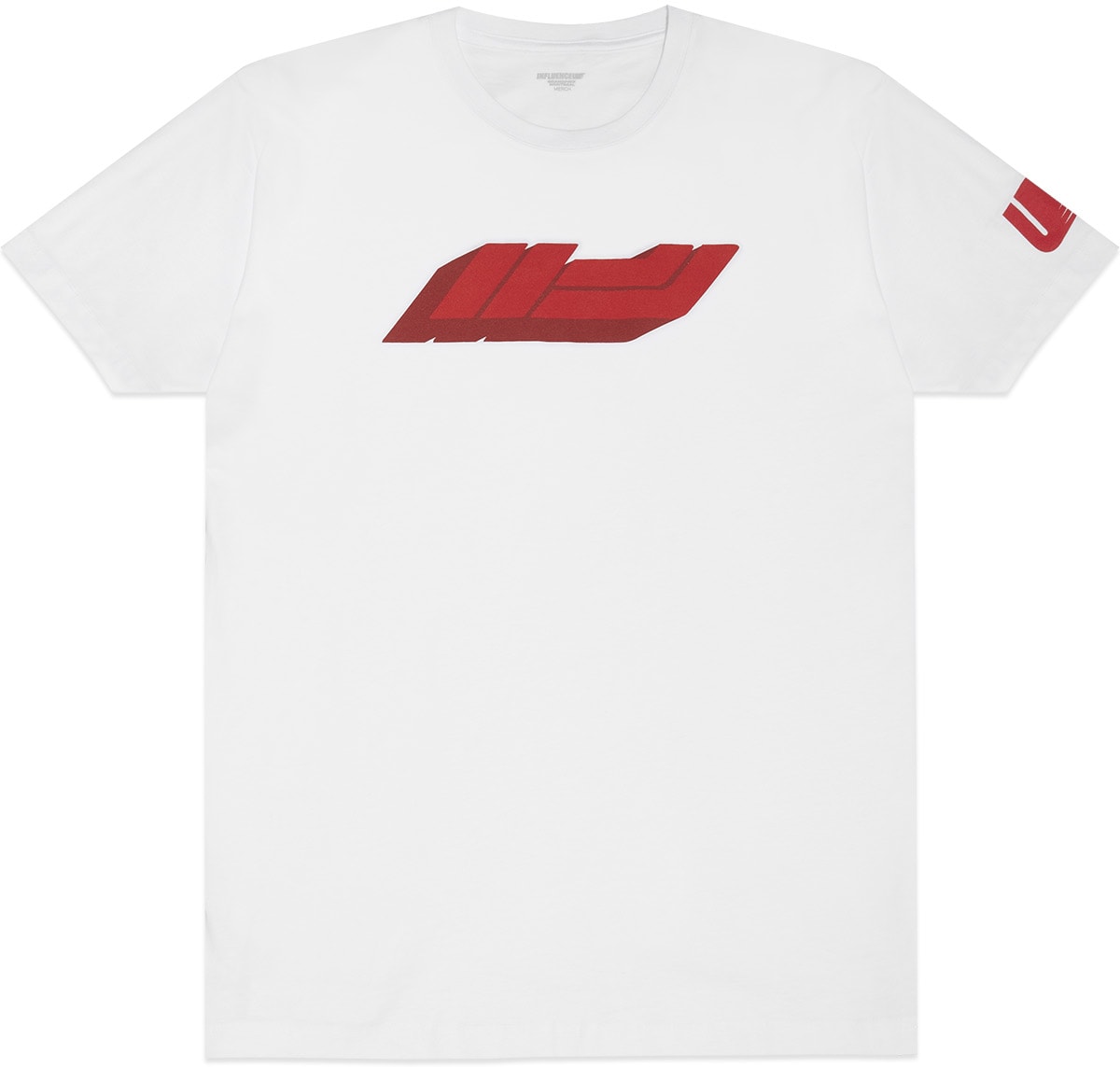 influenceu: White Race Team Logo T-Shirt - 1