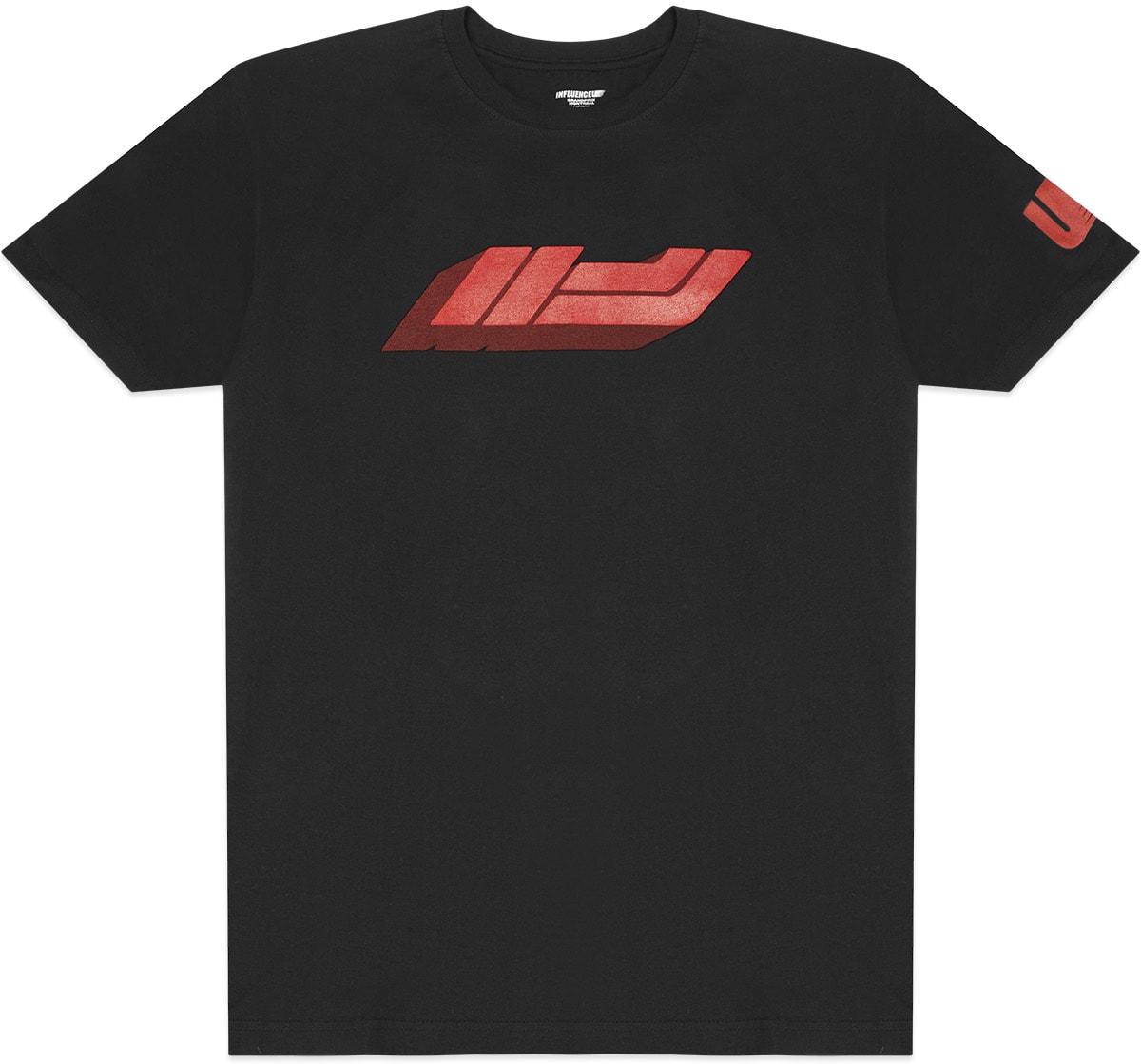 influenceu: Black Race Team Logo T-Shirt - 1