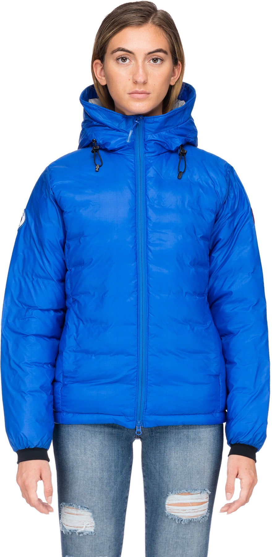 Canada Goose: Bleu Veste à Capuche PBI Camp Bleu - 1