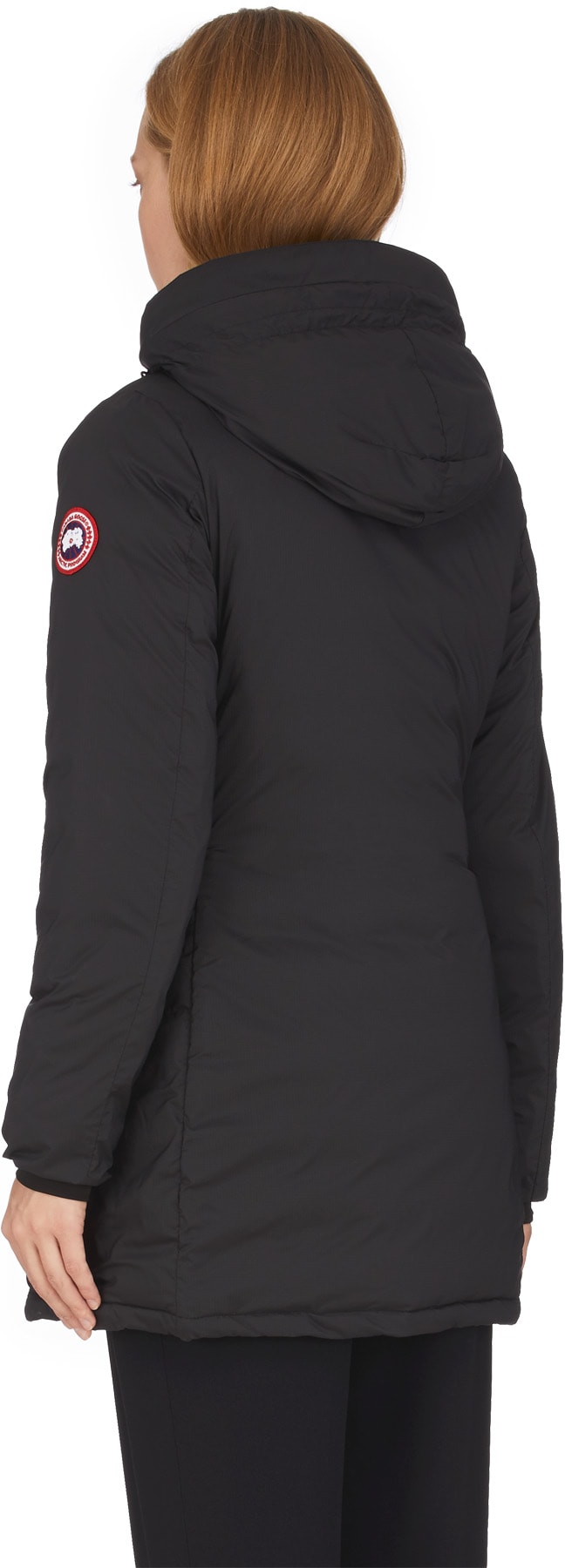 Canada Goose: Noir Manteau Lodge à Capuche Finition Mate Noir - 3