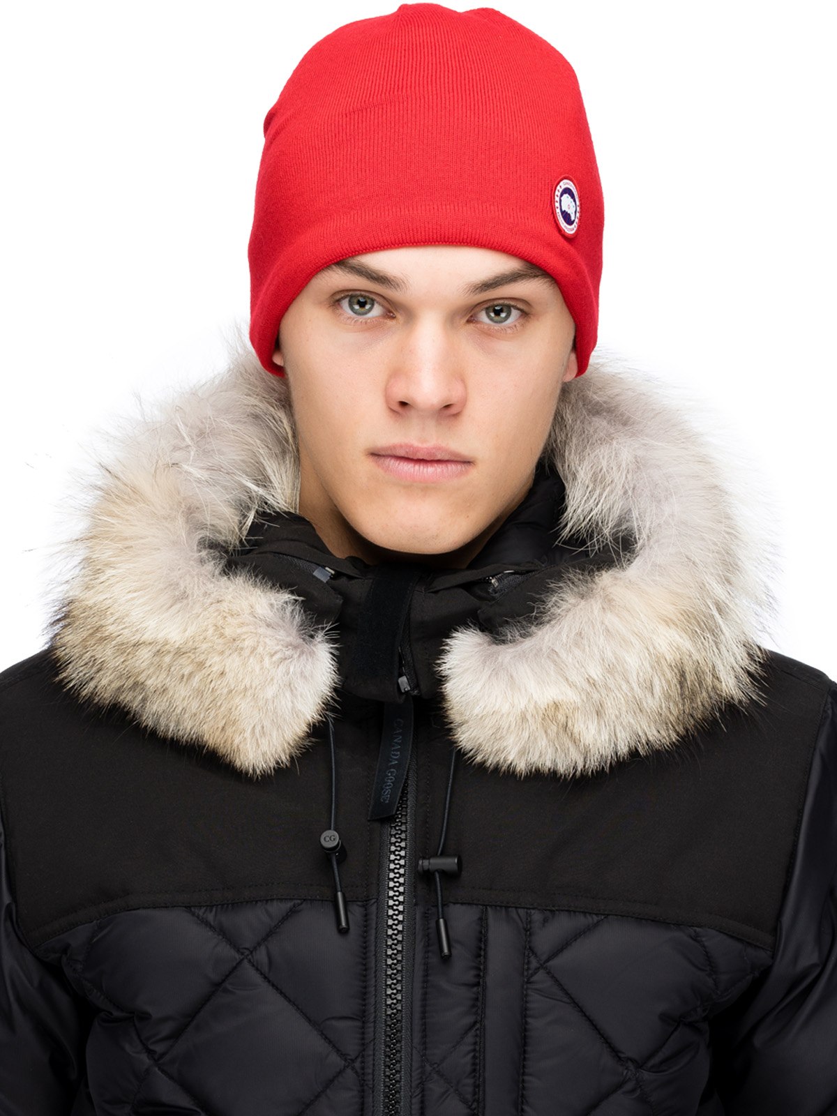 Canada Goose: Red Standard Toque - 1