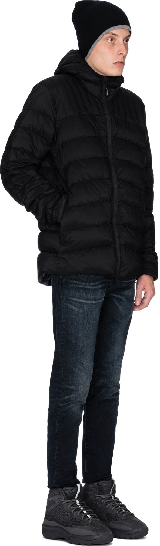 Canada Goose: Black Reversible Merino Toque - 4