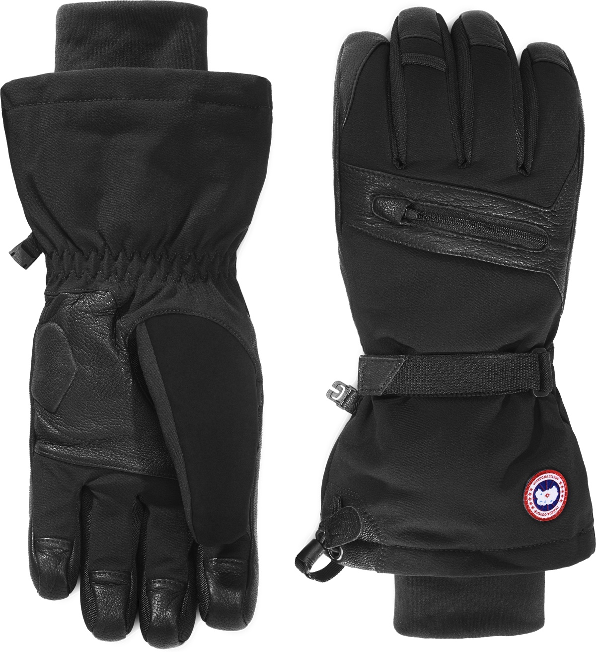 Canada Goose: Black Northern Utility Gloves - 1