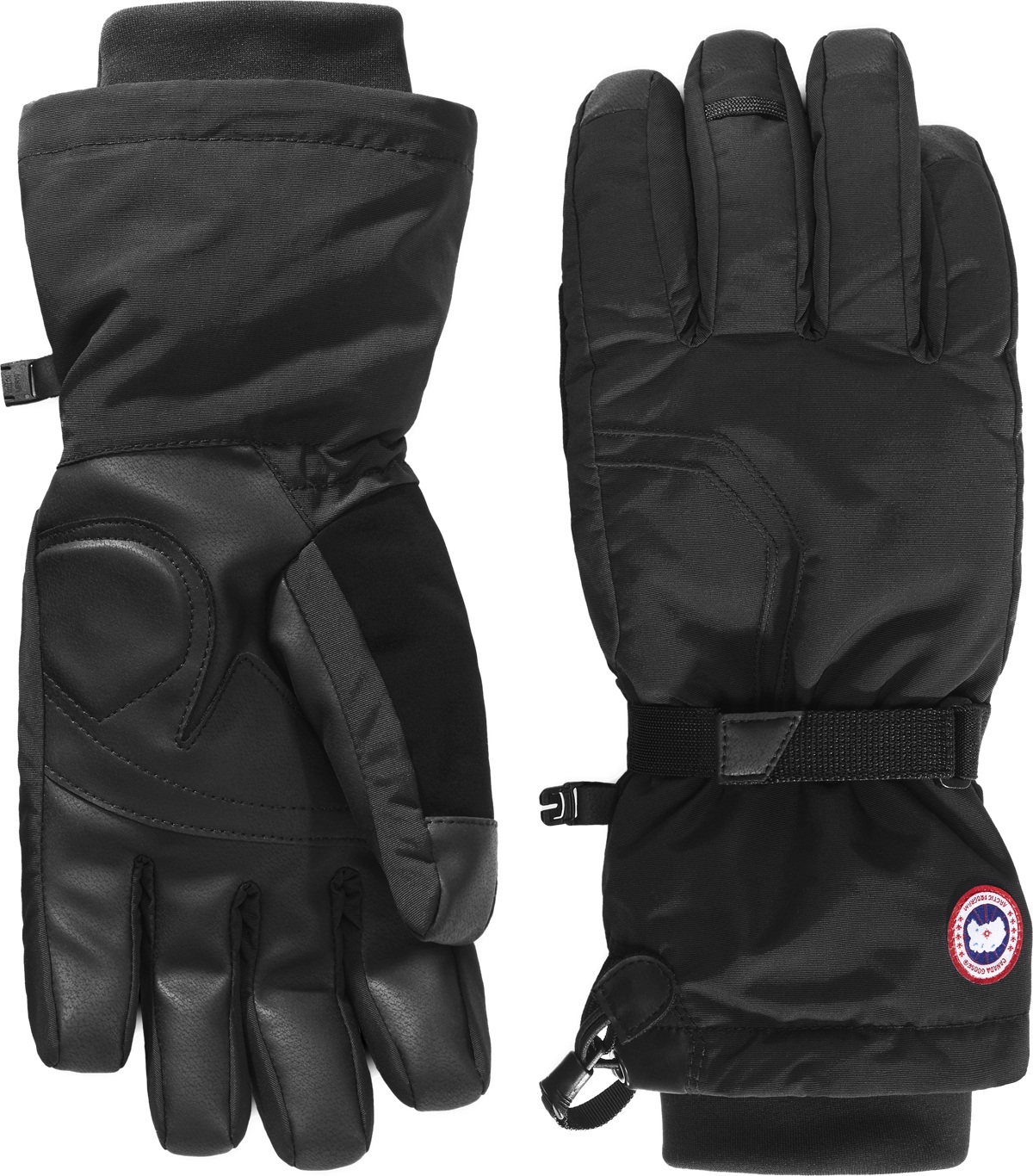 Canada Goose: Black Arctic Down Gloves - 1