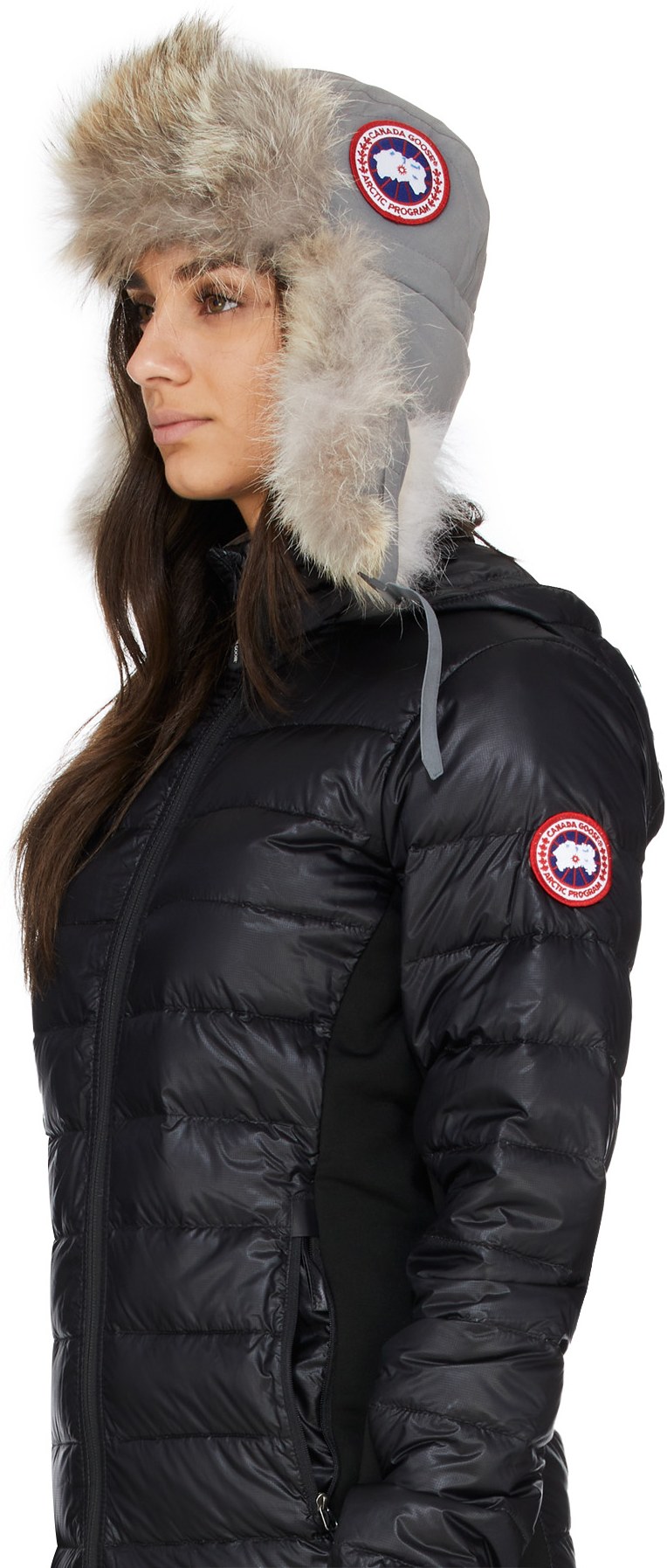 Canada Goose: Grey Aviator Hat - 4