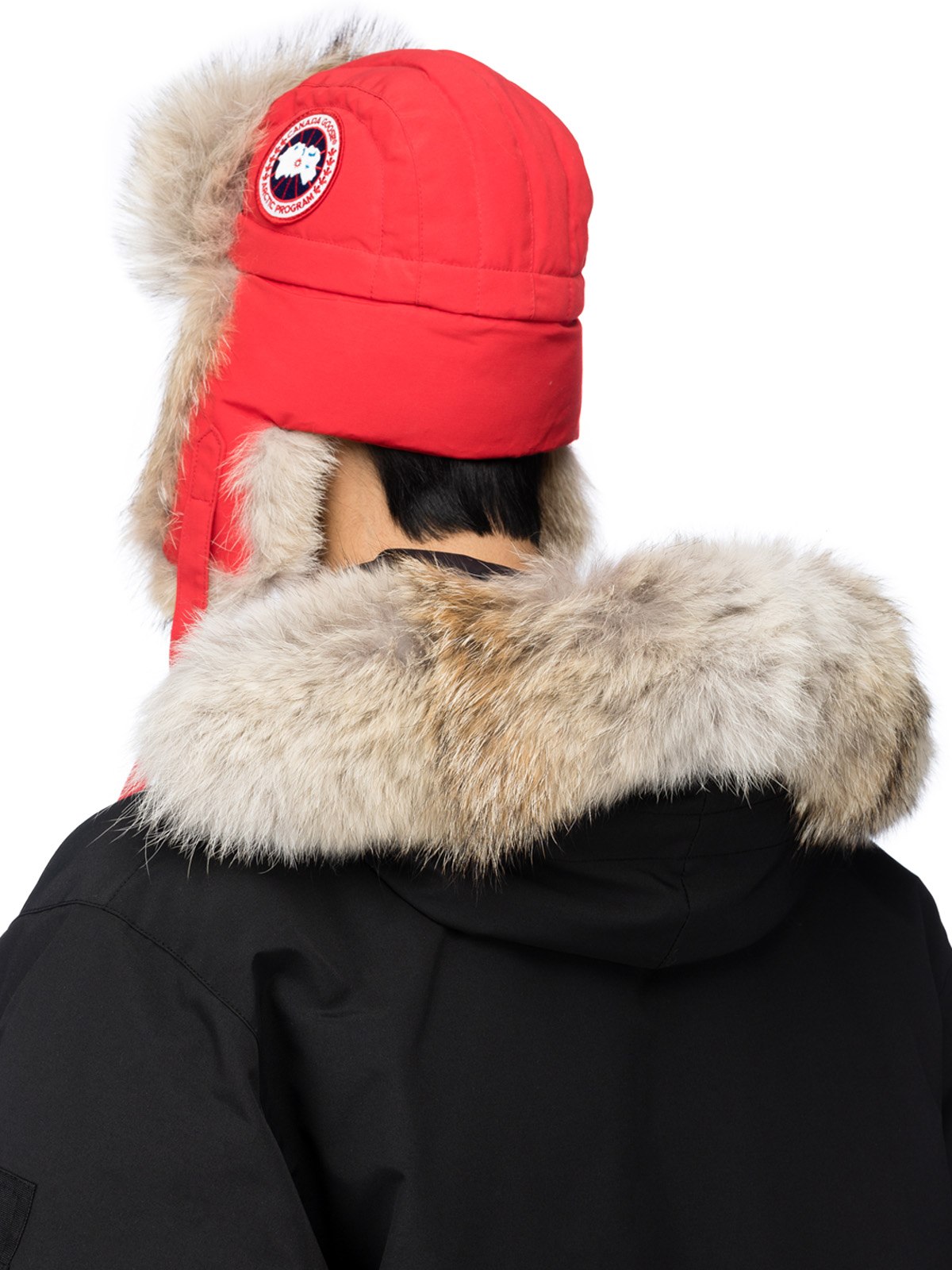 Canada Goose: Red Aviator Hat - 3