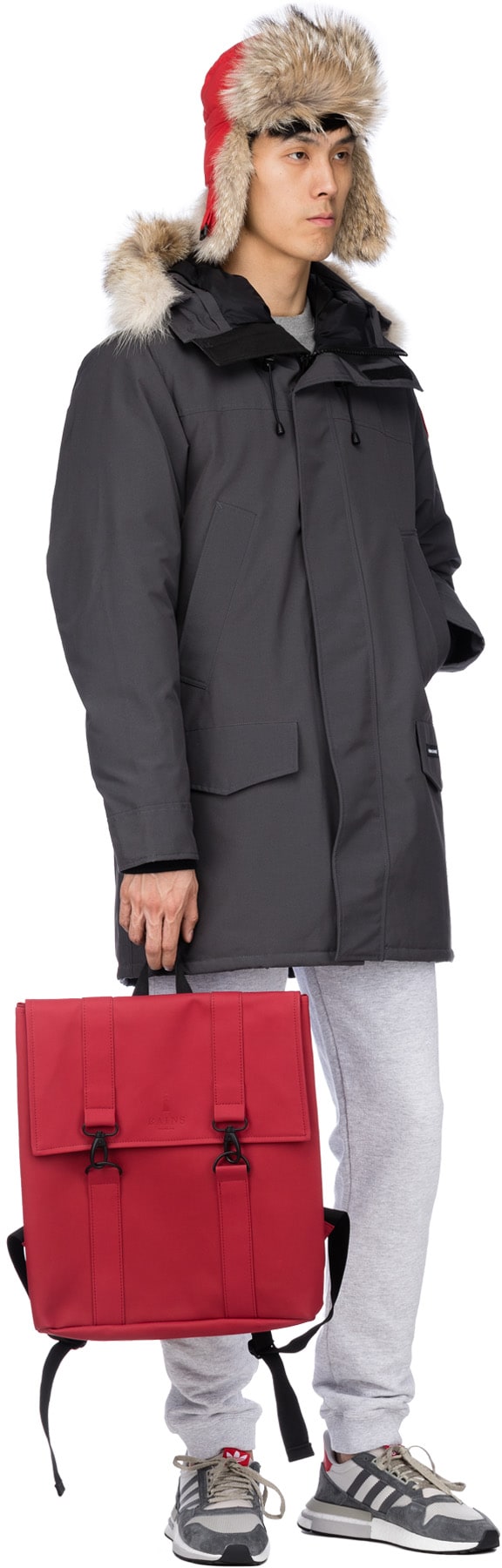 Canada Goose: Rouge Chapeau d'aviateur Rouge - 4