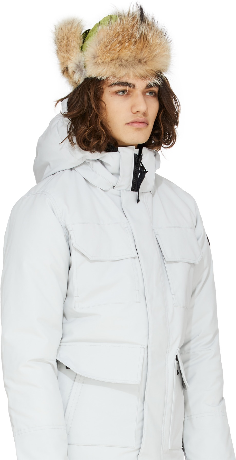 Canada Goose: Vert Chapeau d'aviateur Vert - 3