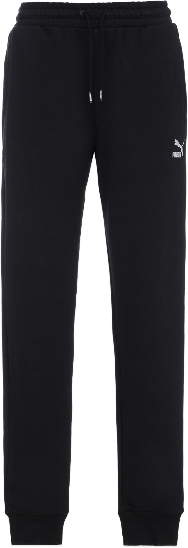 Puma: Black Classic Cuffed Sweatpants - 1