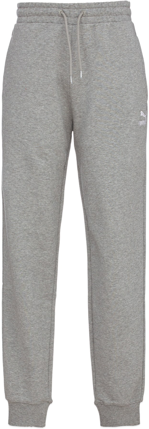 Puma: Grey Classic Cuffed Sweatpants - 1