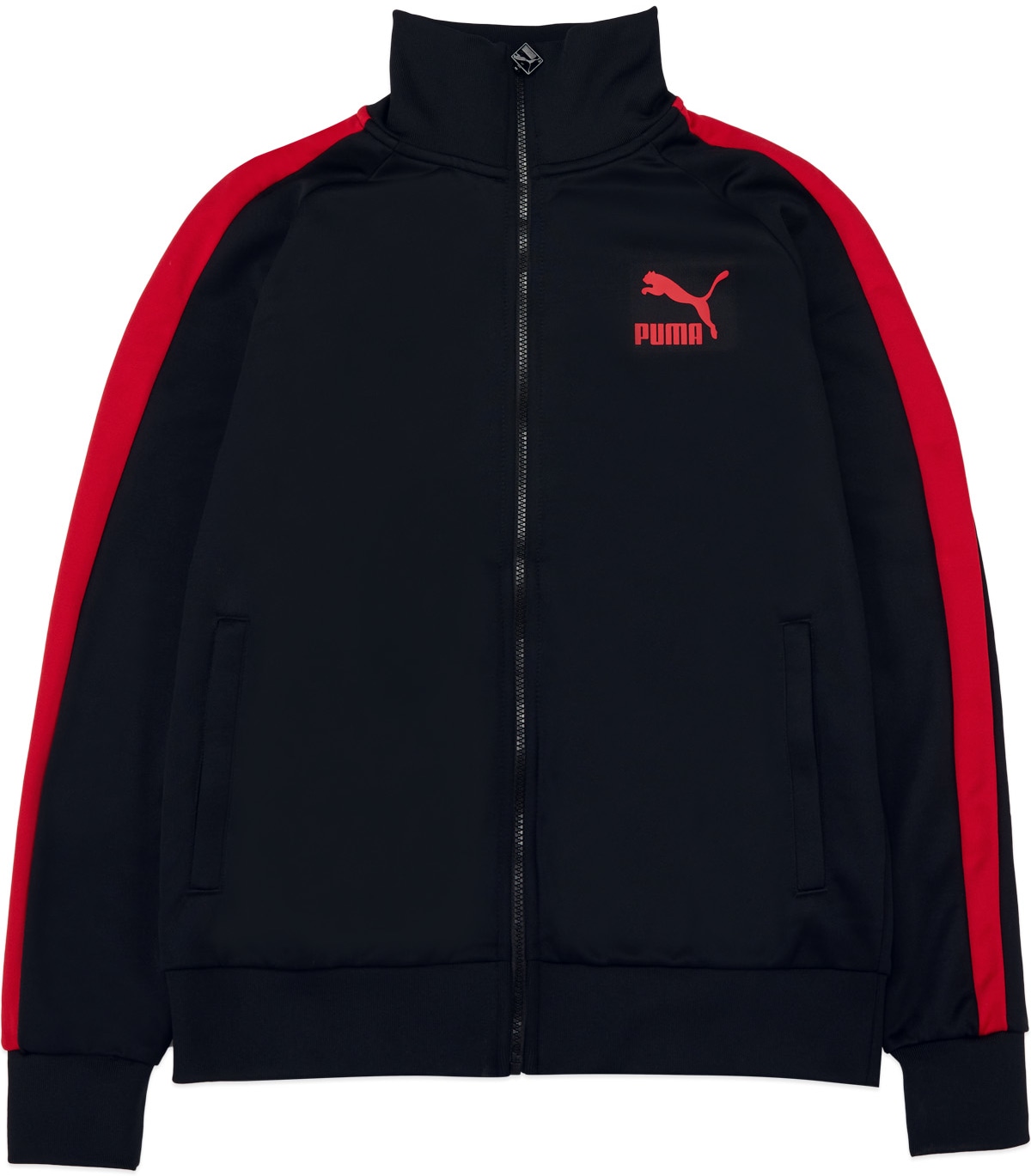 Puma: Black Iconic T7 Track Jacket - 1