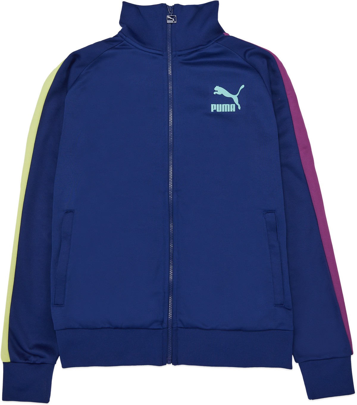 Puma: Blue Iconic T7 Track Jacket - 1