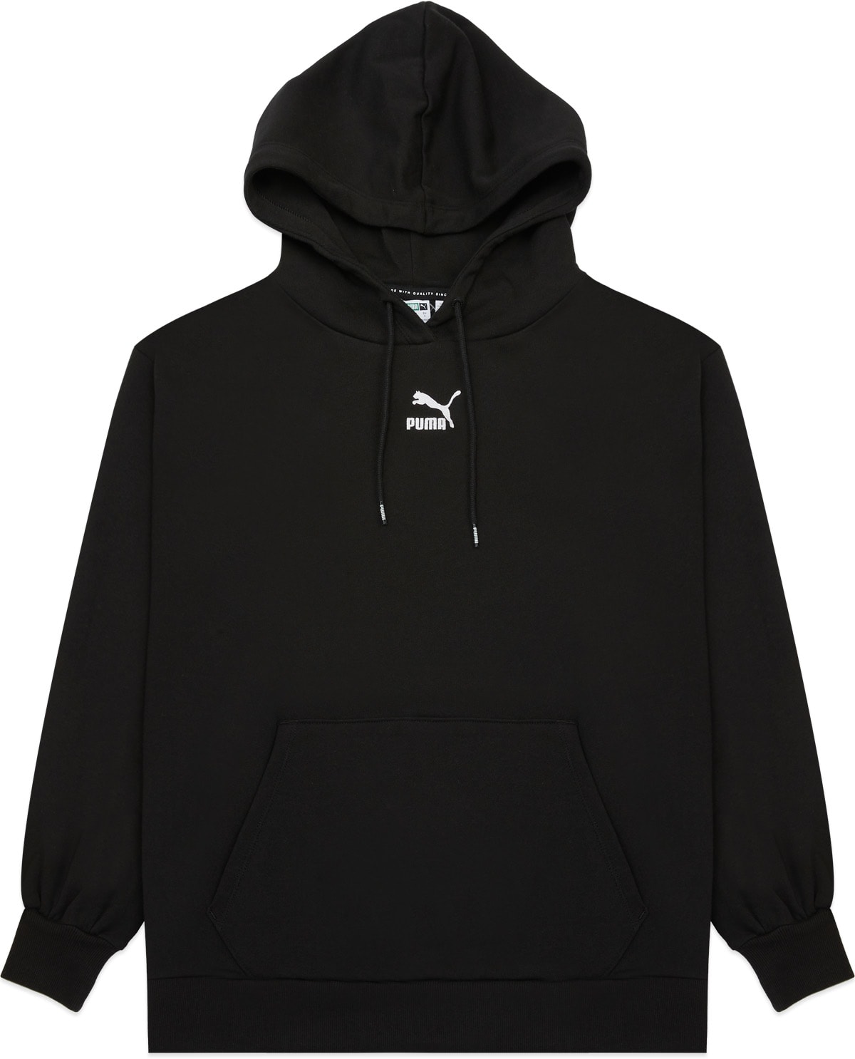 Puma: Black Classic Oversized Hoodie - 1