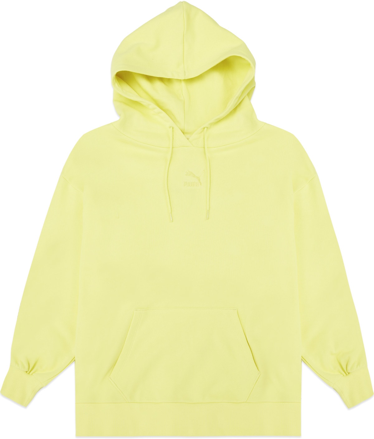 Puma: Yellow Classic Oversized Hoodie - 1