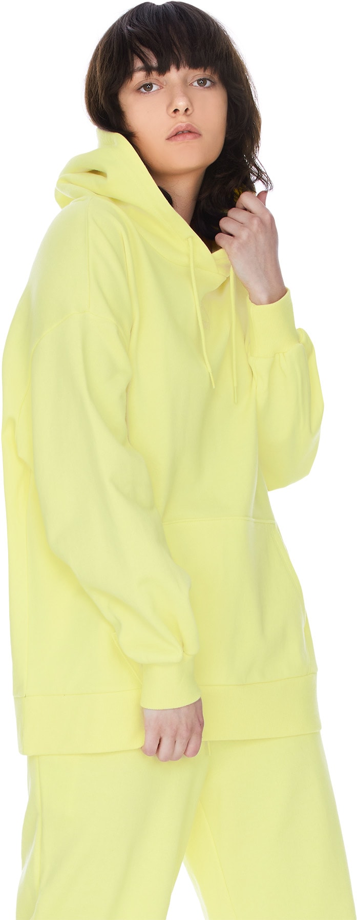 Puma: Yellow Classic Oversized Hoodie - 3