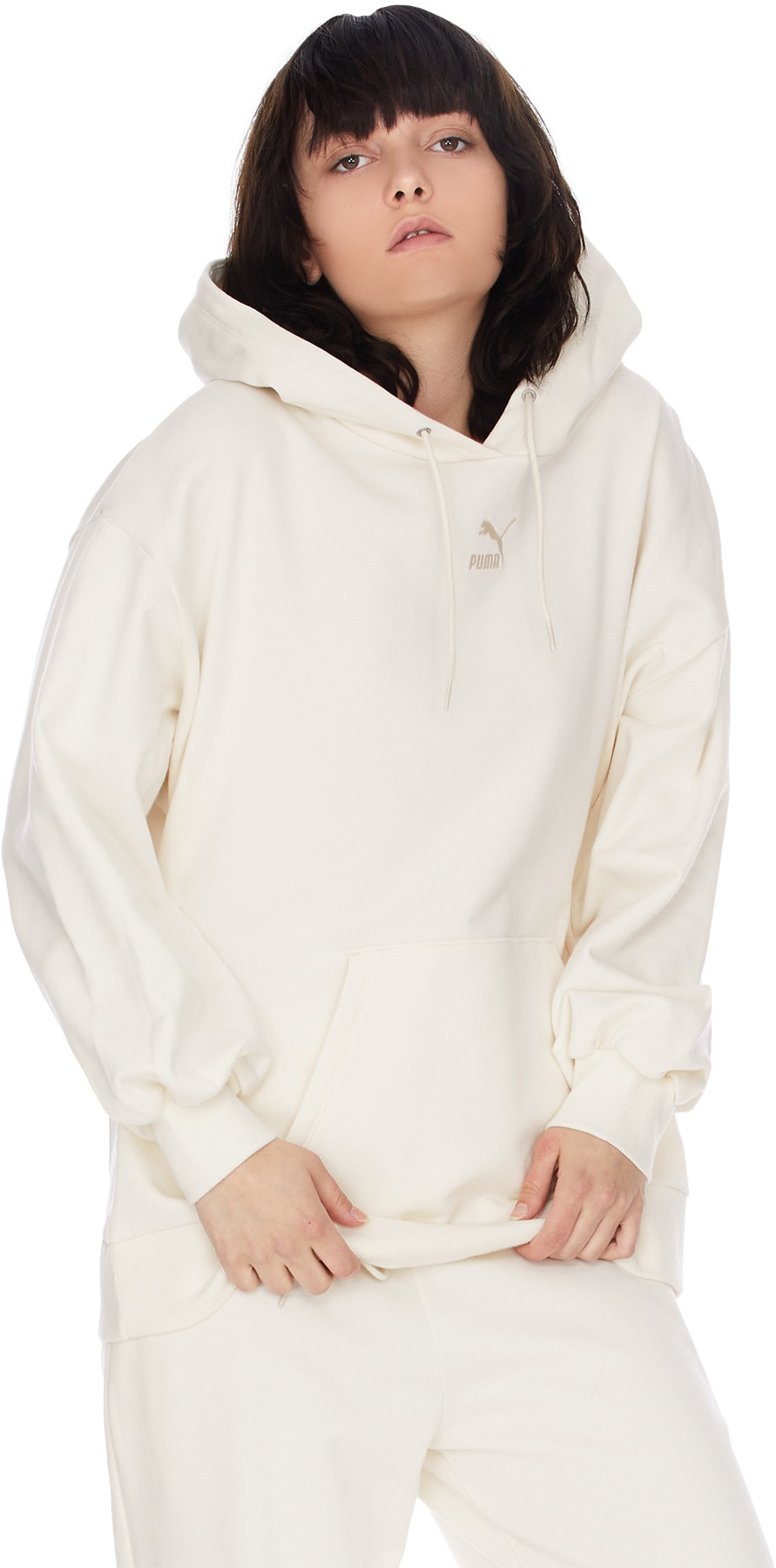 Puma: Neutrals Classic Oversized Hoodie - 3