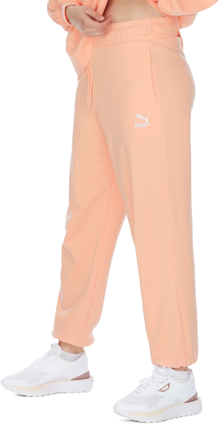 Puma: Pink Classic Relaxed Joggers - 3