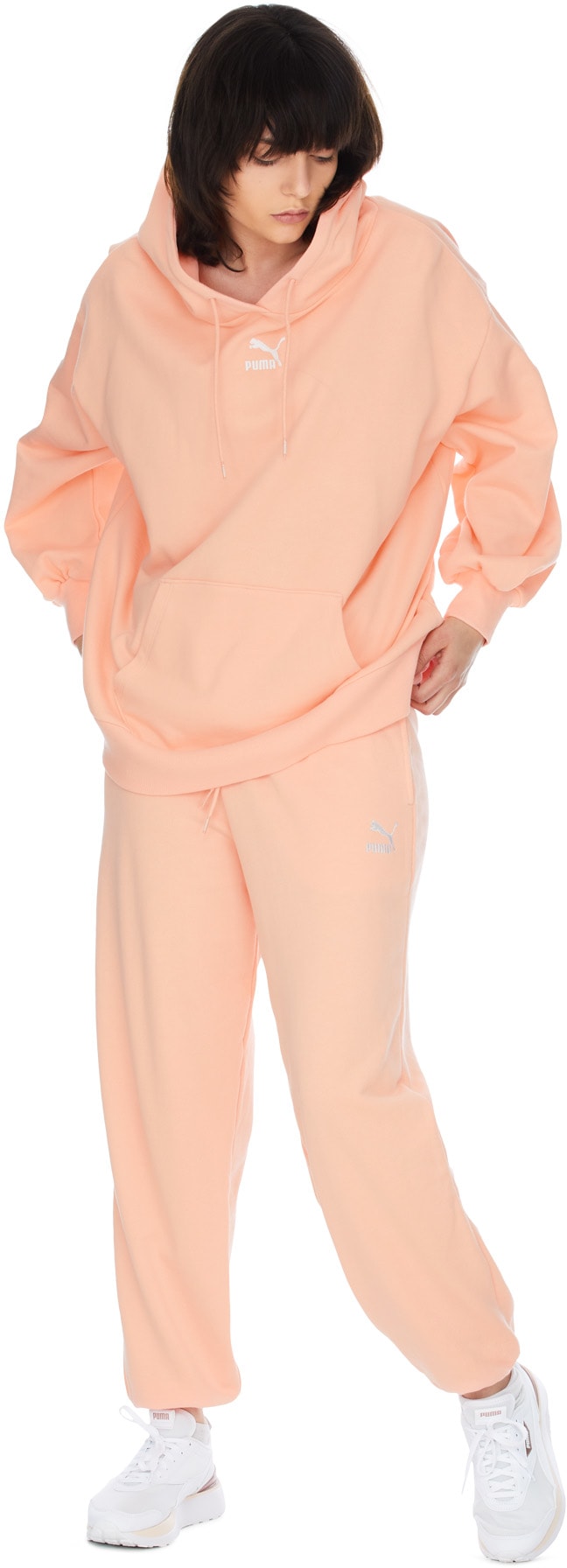 Puma: Pink Classic Relaxed Joggers - 4