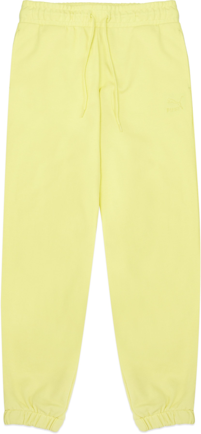 Puma: Yellow Classic Relaxed Joggers - 1